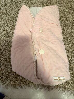 The Ashton-Drake Galleries Reversible Pink Fleece Bunting Baby Doll Accessory wi